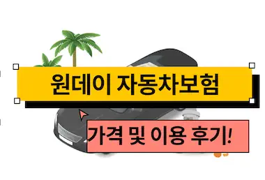 원데이 자동차보험 후기