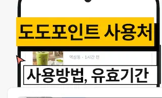 도도포인트 사용방법